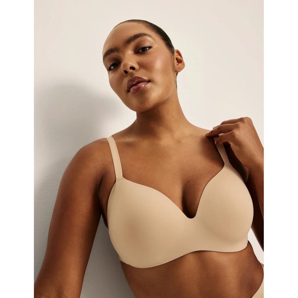 Knix WingWoman Contour Bra Wireless Size 40C Beige Women's